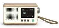 Pure DAB+ Radio Classic Mini Eiche/Weiss - Widerstandsfähigkeit: Keine Angabe - Radio Tuner: DAB+ - FM - Stromversorgung: Akkubetrieb - Netzbetrieb - Detailfarbe: Eiche - Weiss - Streaming Formate: Keine - Ausstattung: Display - Equalizer - Senderspeicher