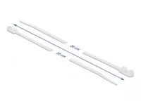 Delock Kabelbinder mit Befestigungsöse L 200 x B 4,8 mm weiß 10 Stück