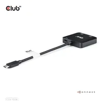 CLUB3D USB-C® Hub to Dual HDMI™ 4K60Hz M/F+PD3.0 100 Watt