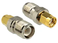 Delock Adapter RP-TNC Stecker (m) - RP-SMA Buchse (f) - Antennenanschluss: RP-TNC - Antennenanschluss Hardware: RP-SMA - Aussenanwendung: Nein