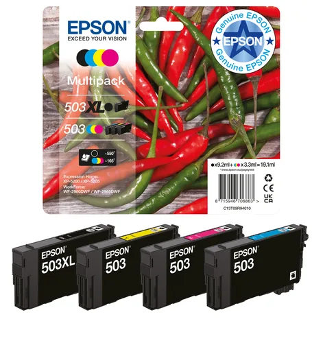 EPSON Tintenpatrone 503 cyan T09Q24010 WF-2960/65 165 Seiten