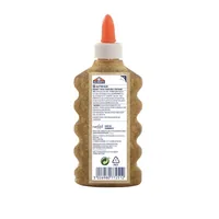 Elmers Bastelkleber Glitter Glue 177 ml, Gold - Eigenschaft: Dickflüssig - Geeignete Oberflächen: Universal - Packungsgrösse: 177 ml - Art: Bastelkleber - Detailfarbe: Gold