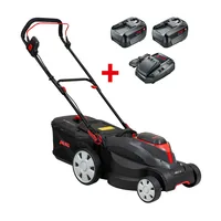 AL-KO Akku-Rasenmäher 38.1 Li 18 V COMFORT SET - Schneidesystem: Sichel-/Kreiselmäher - Betriebsart: Akkubetrieb - Schnittbreite: 37 cm - Akkusystem: Bosch 18 V POWER FOR ALL - Ausstattung: Mit 2 Akkus und 1 Ladegerät - Mähertyp: Sichelmäher