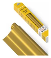 Poli-Tape Vinylfolie Permanent 30.5 x 183 cm, Gold matt - Geeignet für Drucker: Nein - Detailfarbe: Gold - Aussenanwendung: Ja - Selbstklebend: Ja - Aufbügelbar: Nein - Folientyp: Vinylfolie
