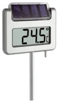 TFA Dostmann Thermometer 30.2026 - Anwendungsbereich: Temperaturmessung - Typ: Digitalthermometer - Detailfarbe: Silber