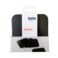 Kela Kimara placemat Square Black 4 pc(s)
