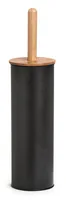 Zeller Present Toilettenbürste Metall / Bambus, 10 x 38.4 cm, Schwarz - Art: Toilettenbürsten-Set - Detailfarbe: Braun - Schwarz - Detailmaterial: Metall - Holz - Kunststoff - Grundmaterial: Holz - Kunststoff - Metall