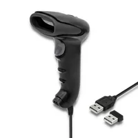 Qoltec 50868 Wireless Laser Scanner 1D | 2D | Black