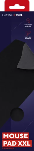 Trust Gaming-Mausmatte GXT 758 XXL Schwarz - Tiefe: 300 mm - Breite: 930 mm - Detailfarbe: Schwarz - Form: Rechteck - Höhe: 3 mm - Handgelenkauflage: Nein