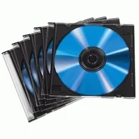 1x50 Hama CD-Leerhülle SlimLine Transparent-Schwarz        51269