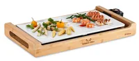 Trisa Tischgrill Bamboo Grill 1800 W - Eingangsspannung: 220-240 V - Ausstattung: Warmhaltefunktion - Antihaftbeschichtung - Abtropfschale - Thermostat - Kochplatte - Leistung: 1800 W