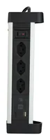 Schönenberger Steckdosenleiste 3 x T13, 1 x USB-A, 1 x USB-C 3 m - Einsatzgebiet: Indoor - Detailfarbe: Schwarz - Kinderschutz: Nein - Steckertyp Ausgang: T13 - USB-A Stecker - USB-C Stecker - Schalter: Ja - Steckdosenanzahl: 3