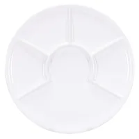 Kadastar Fondue-Teller Pure Weiss - Anzahl Personen: 6 - Materialtyp: Keramik - Material: Porzellan - Detailfarbe: Weiss - Durchmesser: 28 cm