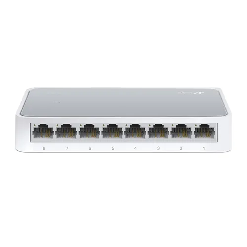 TP-Link Switch TL-SF1008D 8 Port - SFP Anschlüsse: 0 - Montage Switch: Desktop - SFP+ Anschlüsse: 0 - QSFP+ Anschlüsse: 0 - SFP28 Anschlüsse: 0 - Switch Management: Unmanaged