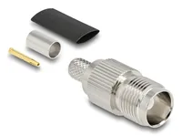 DELOCK TNC Buchse zum Crimpen RG-59 mit Schrumpfschlauch