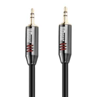 HDGear Audio-Kabel Premium 3.5 mm Klinke - 3.5 mm Klinke 0.5 m - Kabeltyp: Anschlusskabel - Audioanschluss Seite A: 3.5 mm Klinke - Audiokanäle: Stereo - Audioanschluss Seite B: 3.5 mm Klinke - Detailfarbe: Schwarz - Länge: 0.5 m