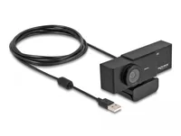 DeLOCK USB UHD Webcam with microphone 4K 30 Hz 110° viewpoint and tripod