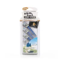 Yankee Candle Auto-Lufterfrischer Vent Stick 4 Stück, Clean Cotton - Detailfarbe: Blau - Funktionen: Beduften - Typ: Lufterfrischer
