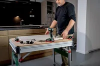 Metabo MWB 100 outdoor table Beige, Metallic Rectangular shape