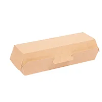 Weita Hotdog-Box 23.2 x 9 x 6.3 cm, 50 Stück - Detailfarbe: Braun - Materialtyp: Papier - Material: Pappe - Verpackungseinheit: 50 Stück