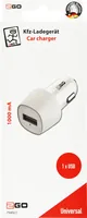 2GO USB KFZ-Ladegerät 1000mA USB-A - weiss