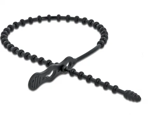 Delock Kabelbinder 210 x 4.5 mm Polyamid, Schwarz, 10 Stk. - Produkttyp: Kabelbinder - Ausstattung Kabelmanagement: Wiederverwendbar - Detailfarbe: Schwarz - Breite: 4.5 mm - Länge: 210 mm - Material: Polyamid (PA)