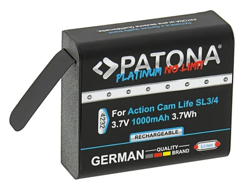 Patona Videokamera-Akku für SL3 und SL4 - Kompatible Hersteller: Patona - Kapazität Wattstunden: 3.7 Wh
