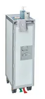 diaqua® Bartrolley Flugzeug Weiss, 30.1 x 103 cm - Tiefe: 40.5 cm - Breite: 30.1 cm - Höhe: 103 cm - Detailmaterial: Kunststoff - Aluminium - Grundmaterial: Metall