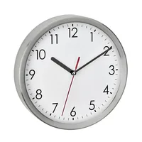 TFA-Dostmann Analogue wall clock made of stainless steel