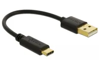 Delock USB-Ladekabel USB A - USB C 0.15 m - Kabeltyp: Ladekabel - Detailfarbe: Schwarz - USB Standard: Keiner - Länge: 0.15 m - USB Anschluss 2 (Endgerät): USB C - Geschlecht Anschluss 2 (Endgerät): Male (Stecker)