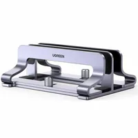 Ugreen Vertical stand for 2 devices Ugreen LP258 aluminium for laptop tablet - silver