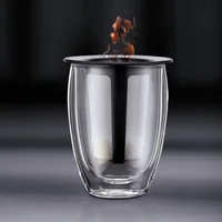 Bodum Teetasse Tea for one 350 ml, 1 Stück, Schwarz - Material: Borosilikatglas - Tassen Typ: Teetasse - Ausstattung: Deckel - Tee und Kräuter Filter - Detailfarbe: Schwarz - Volumen: 350 ml