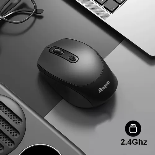Equip Kompaktmaus Wireless Dual Mode 4Btn LR schwarz