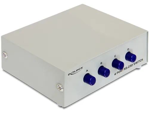 Delock Seriell Umschalter RS-232 / RS-422 / RS-485 4-Port manuell