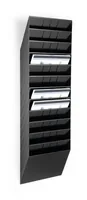 Durable FLEXIBOXX literature rack 12 shelves Black