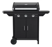 Campingaz Gasgrill 3 Series Onyx S - Tiefe: 62 cm - Breite: 121 cm - Detailfarbe: Schwarz - Anzahl Brenner: 3 × - Integriertes Thermometer: Ja - Höhe: 122 cm