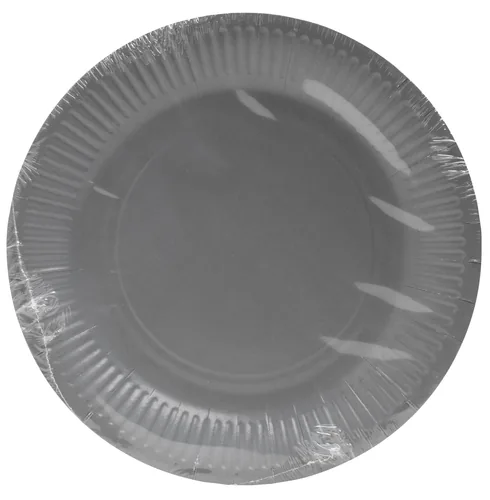 PRO nappe Einwegteller 23 cm, 20 Stück, Grau - Produkttyp: Einwegteller - Materialtyp: Papier - Material: Pappe - Detailfarbe: Grau - Verpackungseinheit: 20 Stück