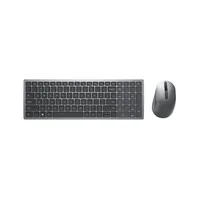 Dell Tastatur-Maus-Set KM7120W Multi-Device Wireless US-Layout - Maus Features: Easy Switch - Scrollrad - Tastatur Typ: Business - Standard - Tastaturlayout: QWERTY (US) - Tastatur Features: Einstellbarer Neigungswinkel - Hotkeys - Ziffernblock - Keyboard Tasten: Chiclet (Notebook) - Detailfarbe: Grau