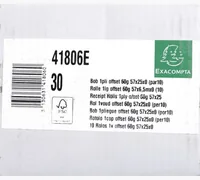 Exacompta 41806E thermal paper