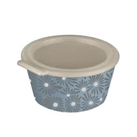 Koziol Schüssel Blomster Daisy mit Deckel 1 Stück, Blau - Unterteilungsmöglichkeit: Nein - Material: Recycling Kunststoff - Detailfarbe: Blau - Set: Nein - Form: Rund