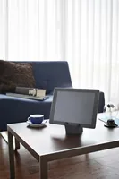 Yamazaki Halterung Square Schwarz - Eigenschaften: Keine - Bildschirmdiagonale: 0  - Detailfarbe: Schwarz - Tablet Kompatibilität: Universal