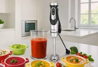 Gastroback Stabmixer Powermix FlexCord Schwarz/Silber - Motorleistung: 1500 W - Funktionen: Geschwindigkeitskontrolle - Messbecher - Mixen - Pürieren - Turbo-Funktion - Detailfarbe: Schwarz - Silber - Kabelgebunden: Ja - Set: Nein