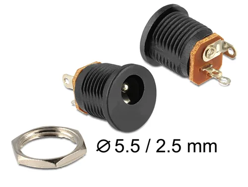 Netzanschluss - Gleichstromstecker 5,5 x 2,5 mm (W)