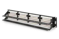 DIGITUS Patchpanel 2HE 48-Port Cat6 ungeschirmt schwarz