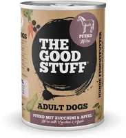 The Goodstuff Nassfutter Pferd & Zucchini Adult 400g - Tierbedürfnis: Verdauung - Magen & Darm - Nachhaltigkeit: Nicht angegeben - Lebensphase: Adult - Produkttyp: Alleinfutter - Packungsgrösse: 400 g - Fleischsorte: Pferd