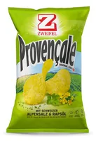 Zweifel Original Chips Provençale 20 x 30 g - Produkttyp: Nature Chips - Nährwertangabe pro: 100 g - Energiegehalt (in kj): 2153 KJ - Energiegehalt (in kcal): 516 Kcal - Fett: 31 g - Gesättigte Fettsäuren: 1.8 g