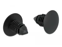 DeLOCK Fir tree clip black 10 pieces