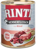 Rinti Nassfutter Kennerfleisch pur Dose Rind, 800 g - Tierbedürfnis: Kein besonderes Bedürfnis - Geschmacksrichtung: Rind - Zertifikate: Keine Zertifizierung - Fleischsorte: Rind - Packungsgrösse: 800 g - Futtereigenschaft: Getreidefrei - Ohne künstliche 