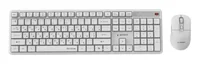 Gembird KBS-WMS-01-W-CYRL Silent key Pro Business wireless desktop set, white, RU layout