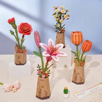 RoboTime Bausatz Pink Lily 124-teilig - Modell Art: Dekoration